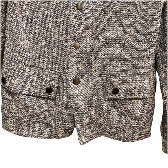 NIC+ZOE Beige/Silver/Gray  "The Ritz" Metallic Tweed Jacket Sz XS MSRP$188 - Picture 6 of 8